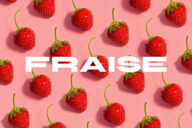 Fond avec des images de fraises